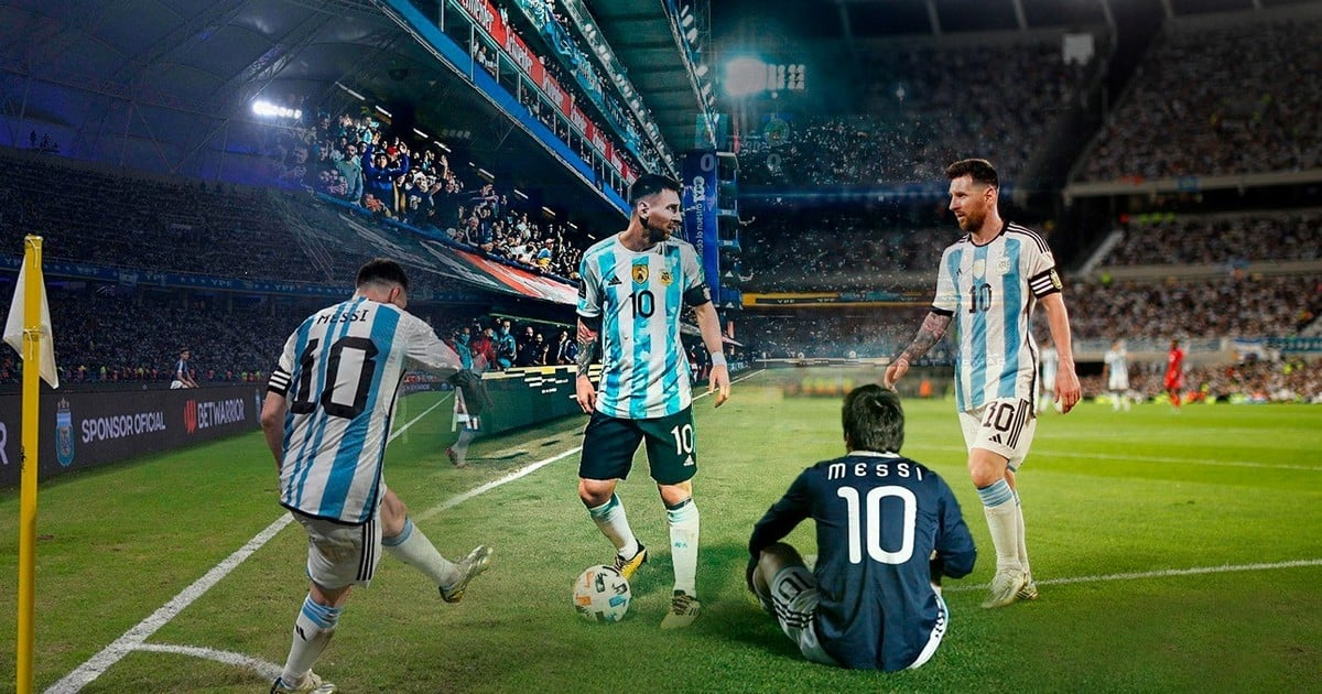 Lionel Messi y la Selección Argentina por el país. Lionel Messi y la Selección Argentina por el país.