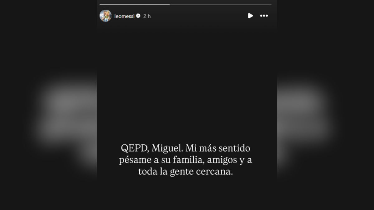 El mensaje de Messi en instagram. El mensaje de Messi en instagram.