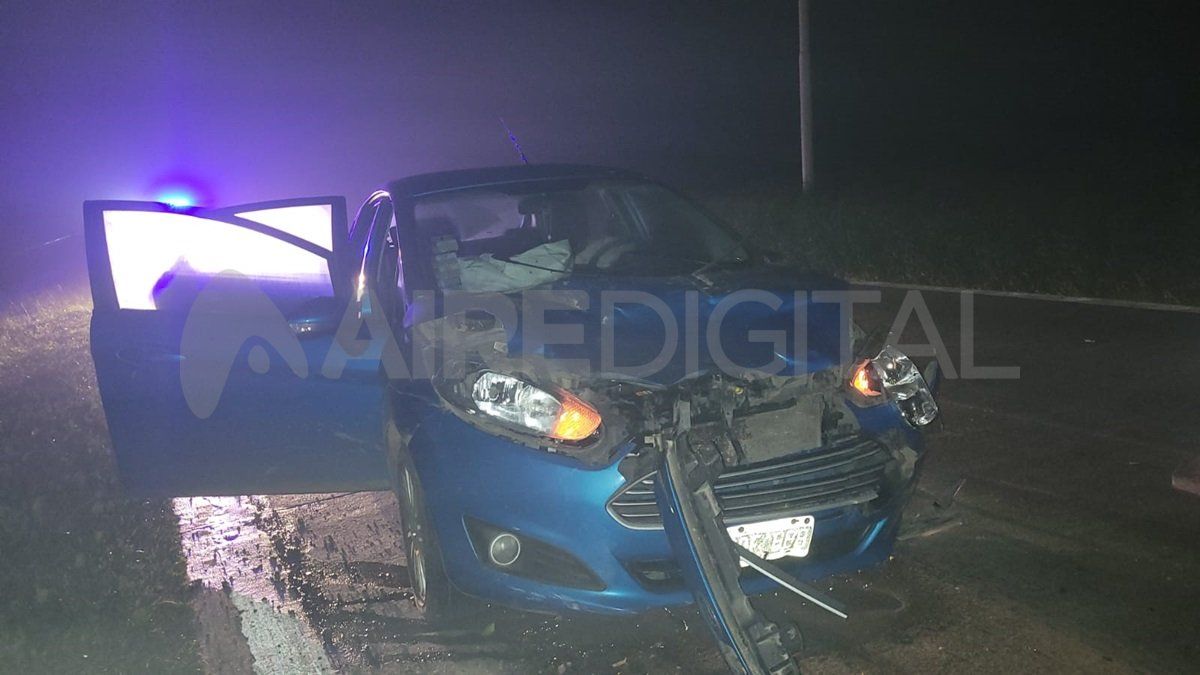 El tren delantero quedó completamente destruido.&nbsp;