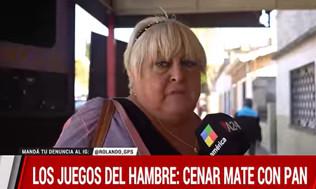 El desgarrador testimonio de una jubilada que dejó de cenar: Almorzamos nada más El desgarrador testimonio de una jubilada que dejó de cenar: Almorzamos nada más