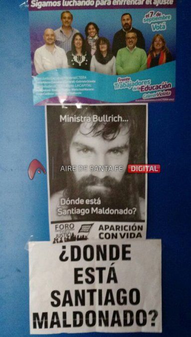 Polémica por foto de Santiago Maldonado en escuelas