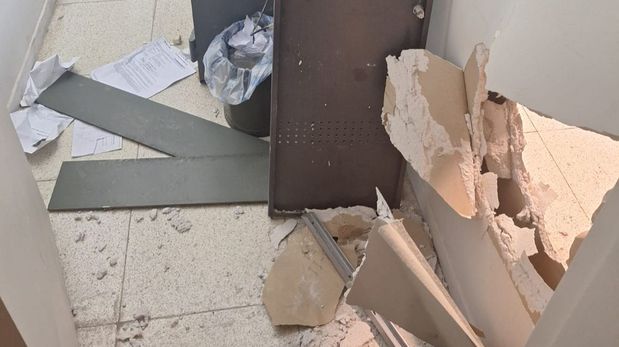 Hizo un boquete en un banco de Blas Parera, pero no robó un solo peso, solo se llevó un ventilador.