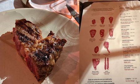 Ojo de bife en Don Julio. Ojo de bife en Don Julio.