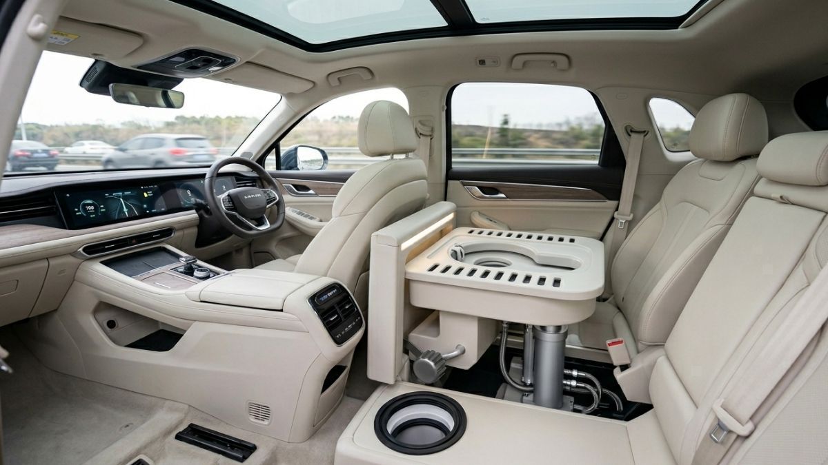 Autos con inodoro: la insólita idea china (Imagen ilustrativa creada con IA).