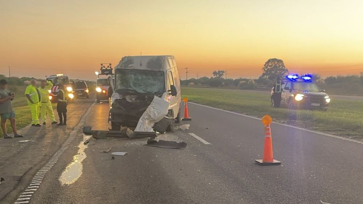 El accidente ocurrió en la Autopista Rosario - Santa Fe.