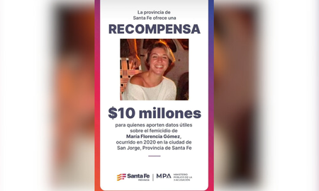Se ofrece recompensa para esclarecer el femicidio de Florencia Gomez Se ofrece recompensa para esclarecer el femicidio de Florencia Gomez