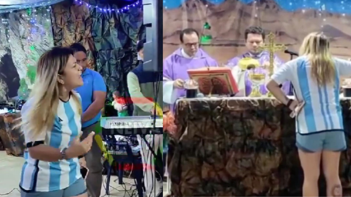 Ingresó a los gritos una iglesia para detener la misa del 24 de diciembre: No me dejan dormir&nbsp;