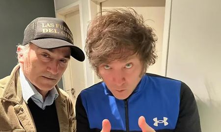 Javier Milei junto a Emilio Ocampo. Javier Milei junto a Emilio Ocampo.