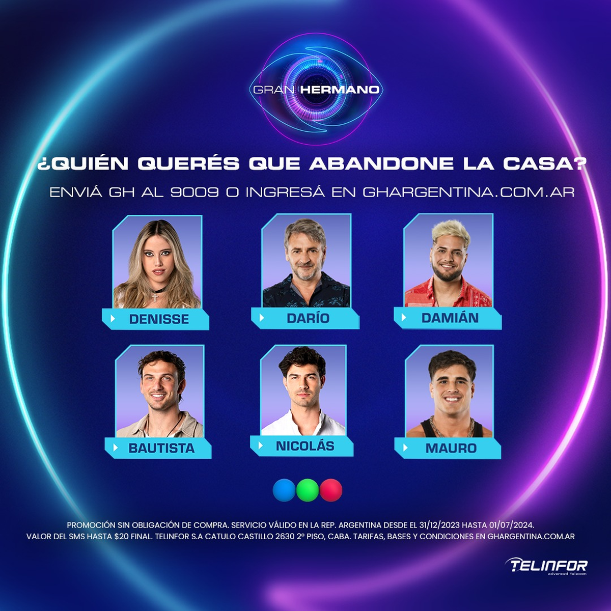 Los nominados de esta semana para abandonar la casa de Gran Hermano. Los nominados de esta semana para abandonar la casa de Gran Hermano.