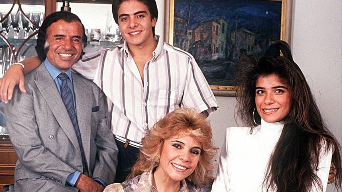 Carlos Menem, Carlitos Menem Jr, Zulemita Menem y Zulema Yoma, tiempos en que eran una familia.