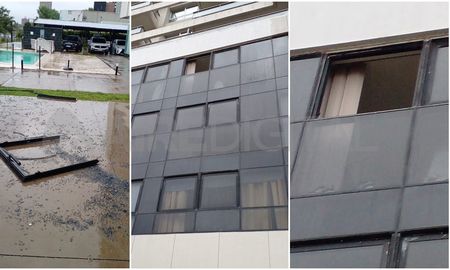 El hecho se registró este martes durante la tormenta que se desató sobre la ciudad de Santa Fe y alrededores. El hecho se registró este martes durante la tormenta que se desató sobre la ciudad de Santa Fe y alrededores.