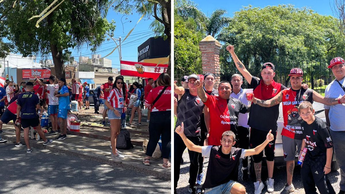 Colón vs. Unión, el clásico santafesino también lo viven los hinchas en las calles de la ciudad. Colón vs. Unión, el clásico santafesino también lo viven los hinchas en las calles de la ciudad.