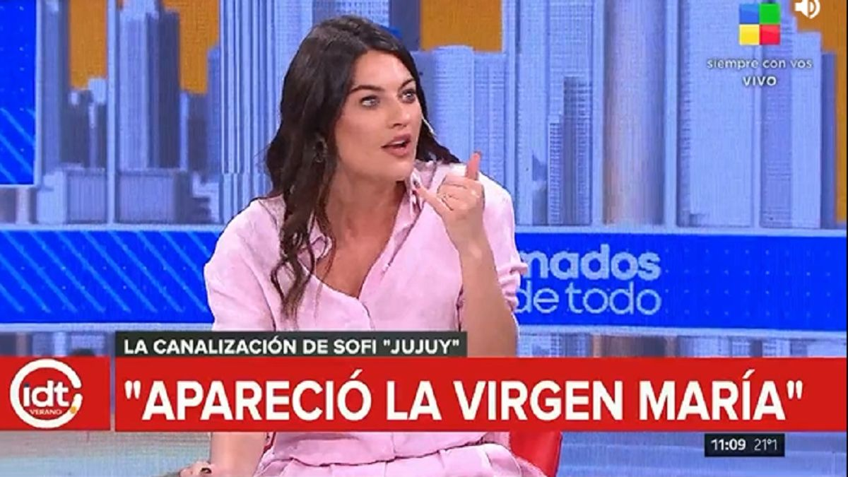 Sofía Jujuy Jiménez contó que la virgen María se le apareció en una videollamada: Te da un mensaje que necesitás en ese momento