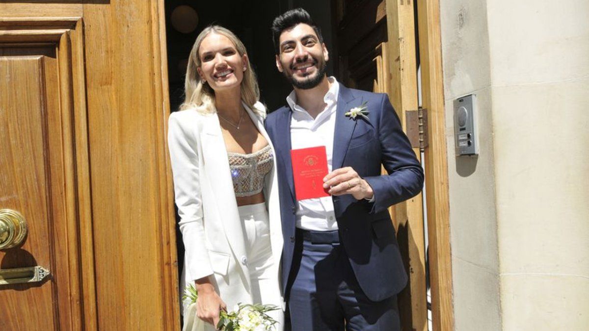 Facundo Moyano se casó con Eva Bargiela por Civil