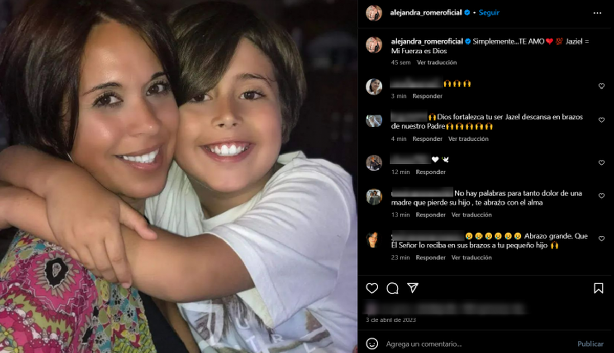 Alejandra Romero fue la última pareja de Rodrigo Bueno. Jaziel tenía trece años. Alejandra Romero fue la última pareja de Rodrigo Bueno. Jaziel tenía trece años.