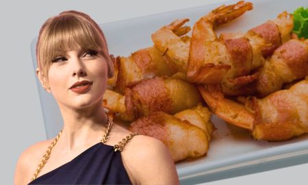 Taylor quedó cautivada por un aperitivo: camarones envueltos en panceta Taylor quedó cautivada por un aperitivo: camarones envueltos en panceta