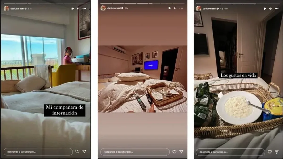 Captura de los posteos realizados por Darío Barassi en su Instagram.