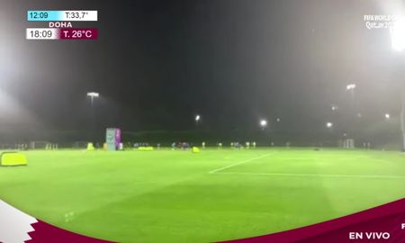 AIRE mostró de forma exclusiva una parte del entrenamiento que realizó este lunes la Selección Argentina de cara al partido del viernes frente a Países Bajos, por los cuartos de final del Mundial Qatar 2022. AIRE mostró de forma exclusiva una parte del entrenamiento que realizó este lunes la Selección Argentina de cara al partido del viernes frente a Países Bajos, por los cuartos de final del Mundial Qatar 2022.