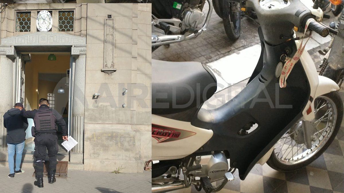 M.A. de 31 años fue interceptado por los policías en un chequeo de rutina y cuando consultaron por la procedencia de la moto al sistema cóndor