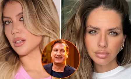 El picante cruce entre Wanda Nara y Maxi López. El picante cruce entre Wanda Nara y Maxi López.