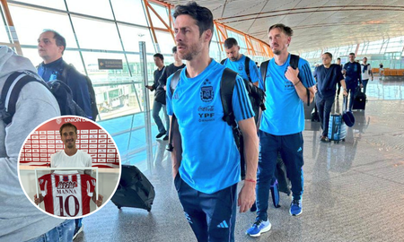 El campeón del mundo en el Mundial de Qatar 2022 que presenció Unión vs. Boca en Santa Fe. El campeón del mundo en el Mundial de Qatar 2022 que presenció Unión vs. Boca en Santa Fe.