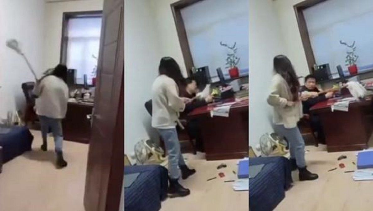 El video viral que registró el acoso laboral por parte de un jefe.