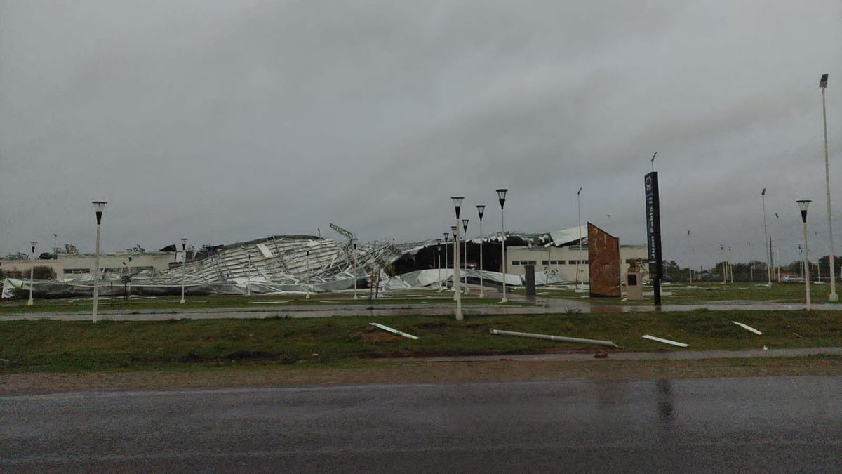 Daños en la terminal nueva tras el temporal Daños en la terminal nueva tras el temporal