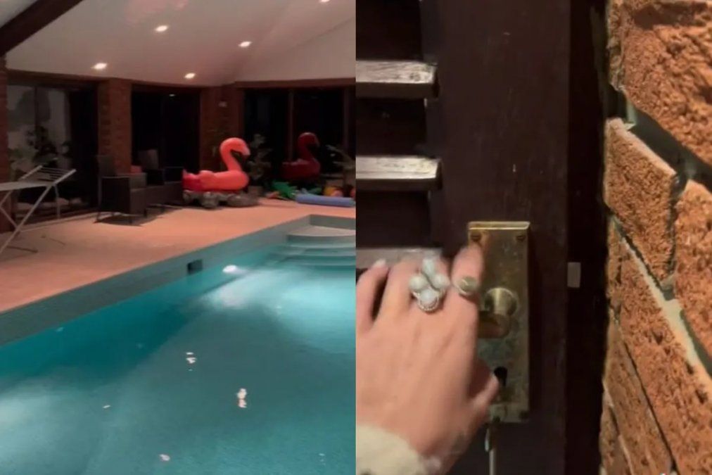 Encontró una puerta secreta en su piscina y se llevó una gran sorpresa: Tenían que ocultarla