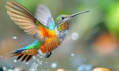 El colibrí es una de las aves más hermosas que habita América. El colibrí es una de las aves más hermosas que habita América.