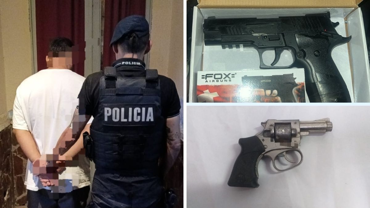 Un detenido con armas en el barrio Pompeya de Santa Fe