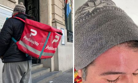 El cadete y el colectivero: protagonistas de un incidente en la calle