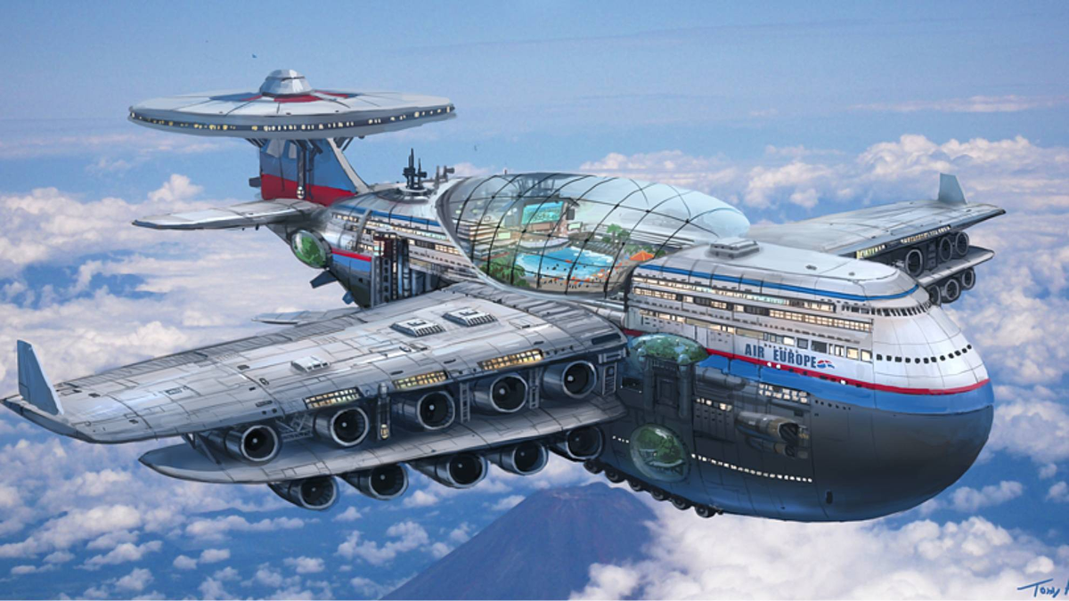 El hotel volador que nunca aterriza: podría albergar a 5.000 huéspedes y dar servicios de lujo