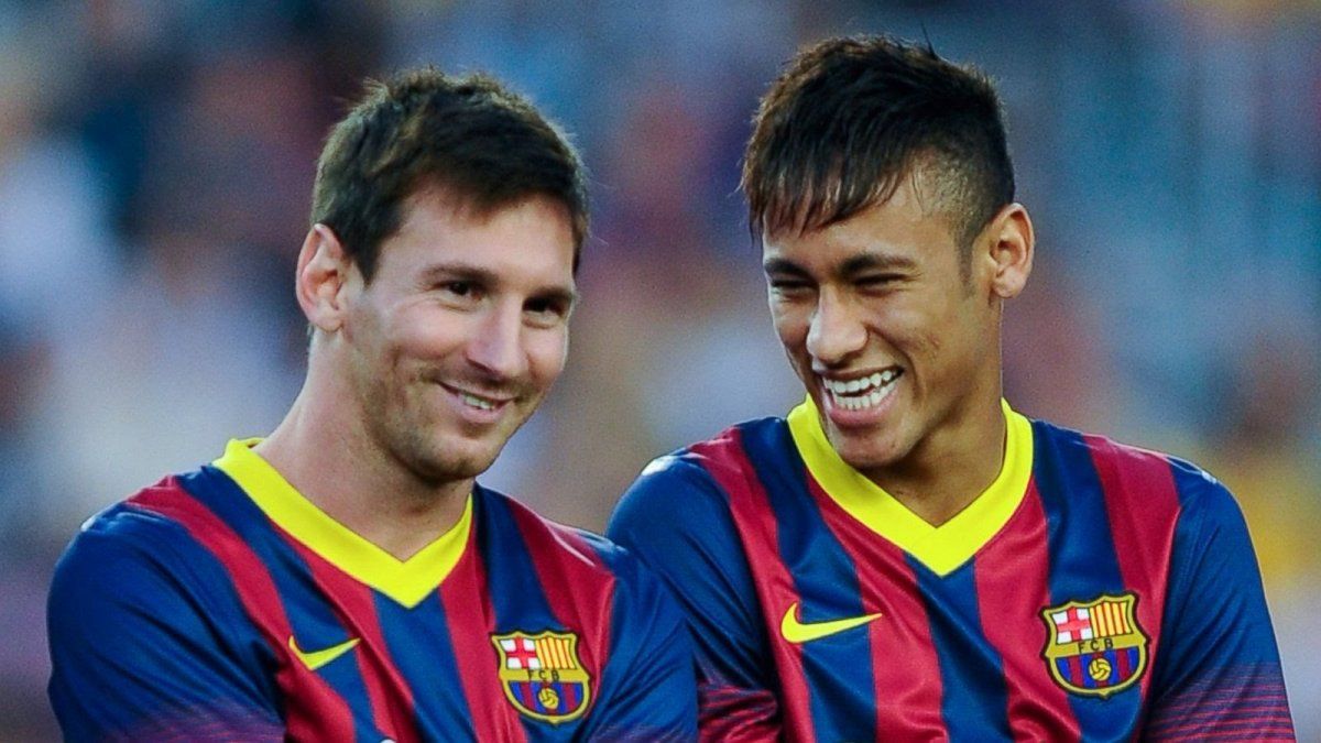 La despedida de Messi a Neymar
