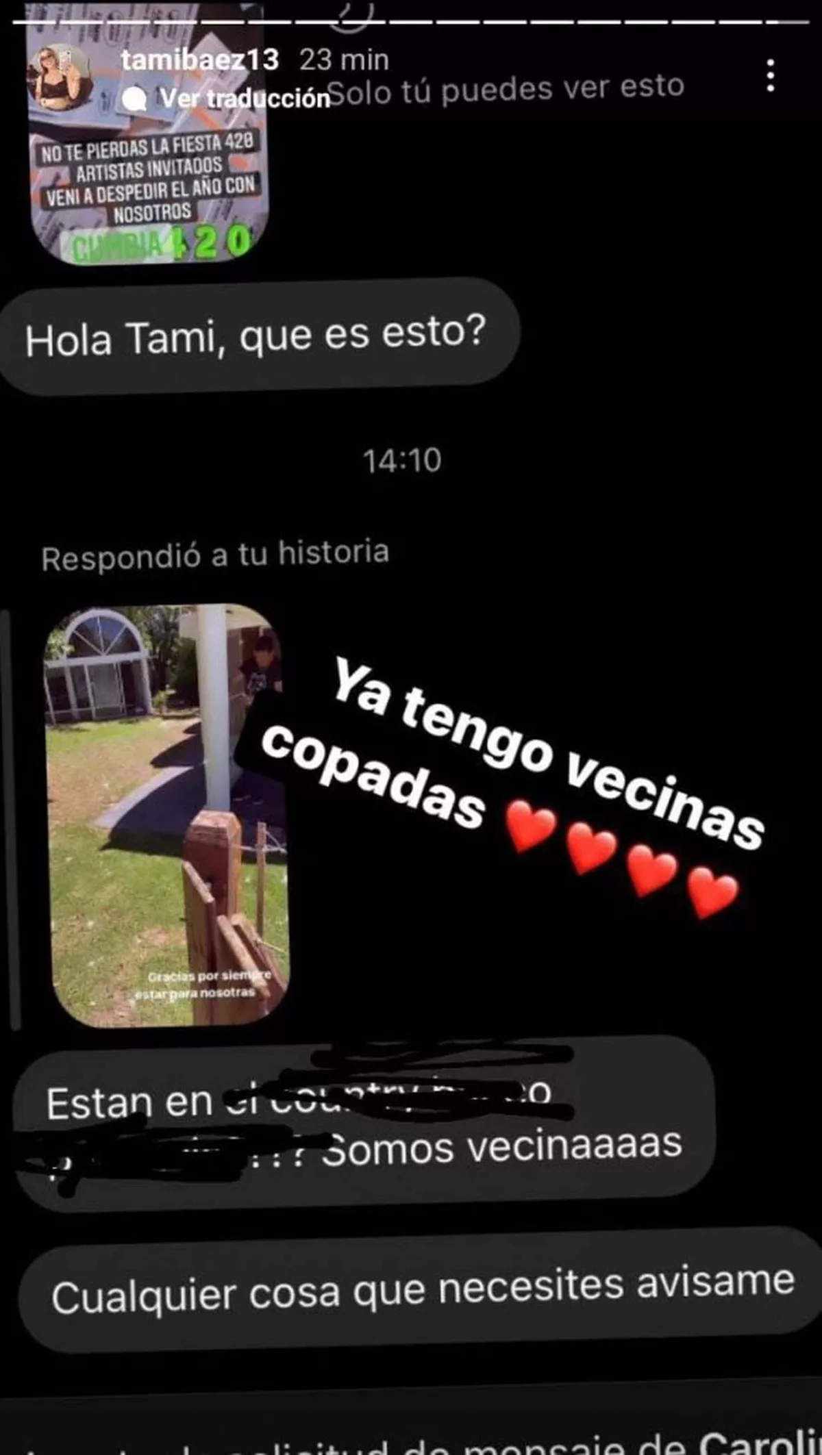 L-Gante se mud&oacute; a un country y su novia mostr&oacute; el recibimiento de los vecinos.