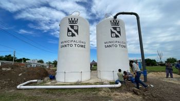 Agua en Santo Tomé: recorrieron las cisternas que estarán operativas en los próximos días
