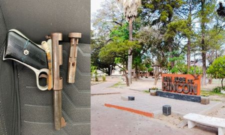 Personal policial secuestró el arma de fuego y dio intervención al Área de la Niñez. Personal policial secuestró el arma de fuego y dio intervención al Área de la Niñez.