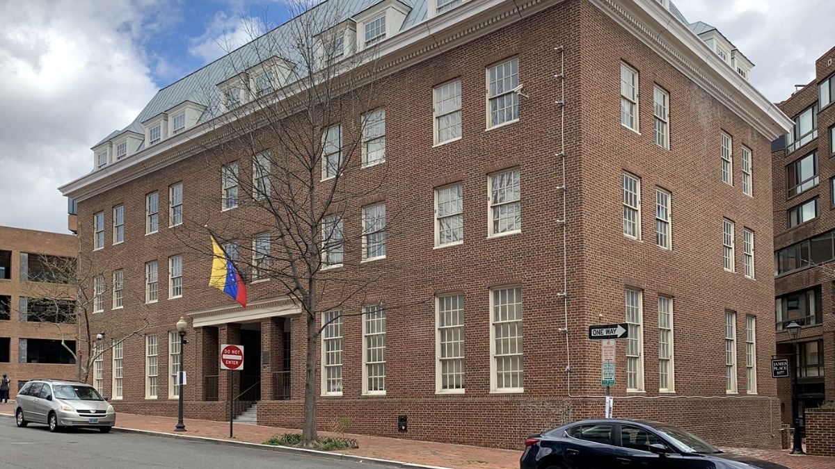 La Embajada de Venezuela en los Estados Unidos.
