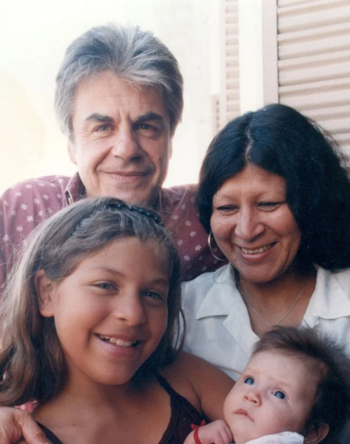 Raúl Rizzo junto a Isabel Quinteros y sus dos hijas. Raúl Rizzo junto a Isabel Quinteros y sus dos hijas. 