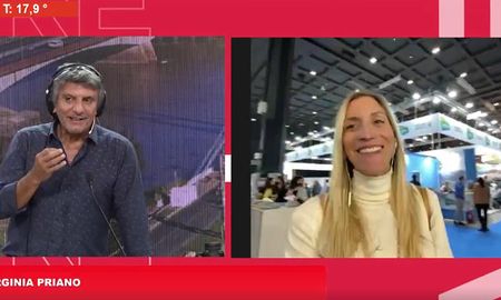 Virginia Priano en AIRE, desde la Feria Internacional de Turismo de Italia. Virginia Priano en AIRE, desde la Feria Internacional de Turismo de Italia.