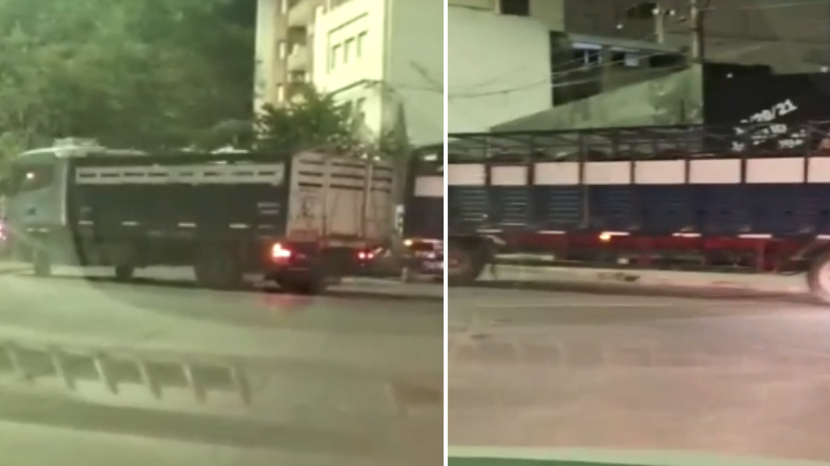 La mala maniobra del vehículo ocasionó demoras en el tránsito y largas filas de vehículos en el puente colgante.