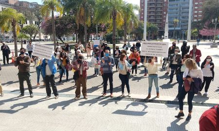 Los abogados piden la reactivación de la Justicia para poder realizar su trabajo. Los abogados piden la reactivación de la Justicia para poder realizar su trabajo.