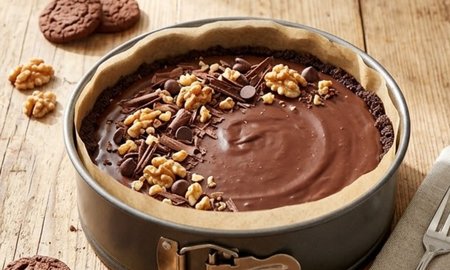 Chau horno: prepará esta tarta de chocolate y galletitas en 15 minutos y con 4 ingredientes Chau horno: prepará esta tarta de chocolate y galletitas en 15 minutos y con 4 ingredientes
