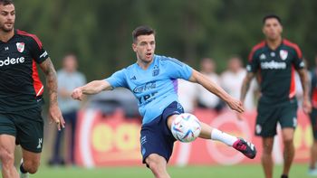 La Selección argentina le ganó a River en un amistoso informal en Ezeiza