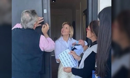 Alberto Fernández se censó en familia: Francisco miraba todo con mucha curiosidad Alberto Fernández se censó en familia: Francisco miraba todo con mucha curiosidad
