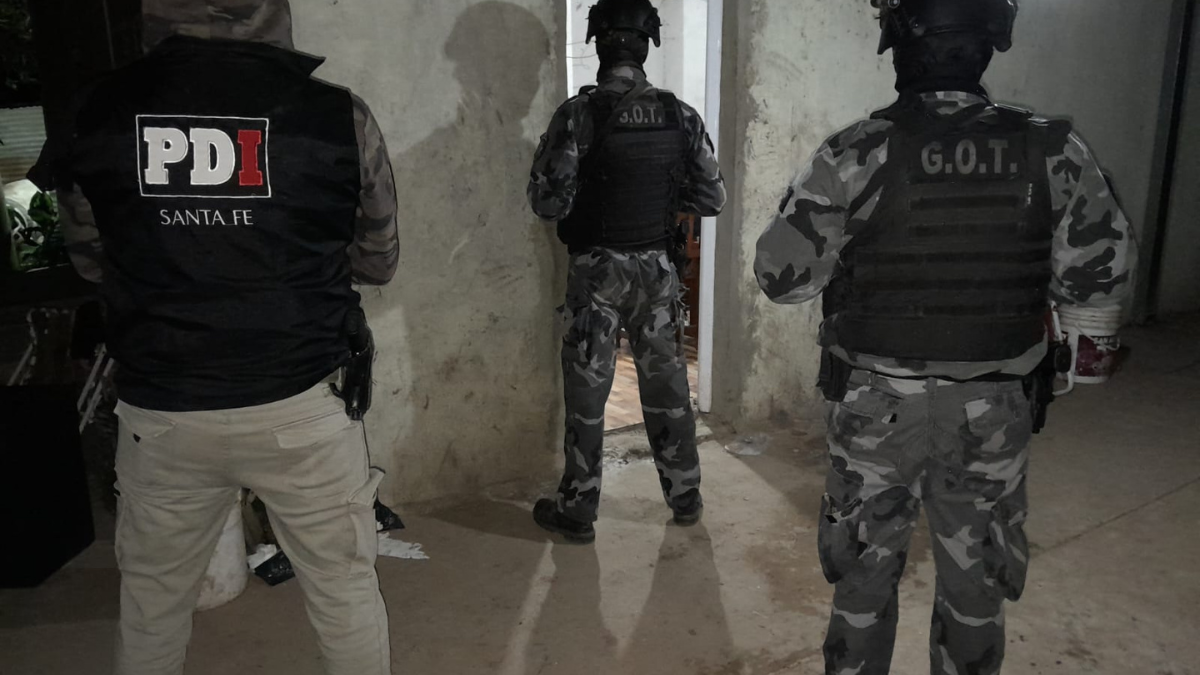 Megaoperativo antidroga en Esperanza.