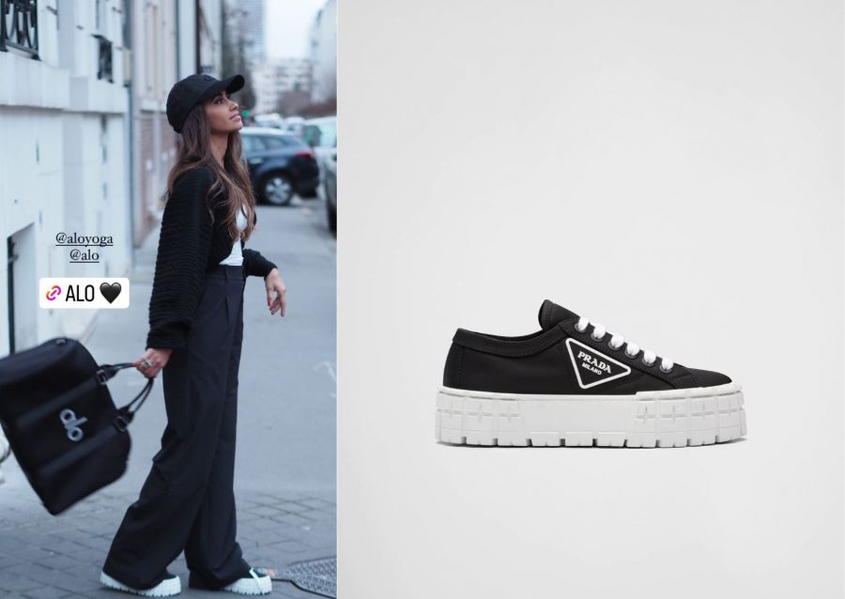 Cómo son las zapatillas PRADA que usó Antonela Roccuzzo