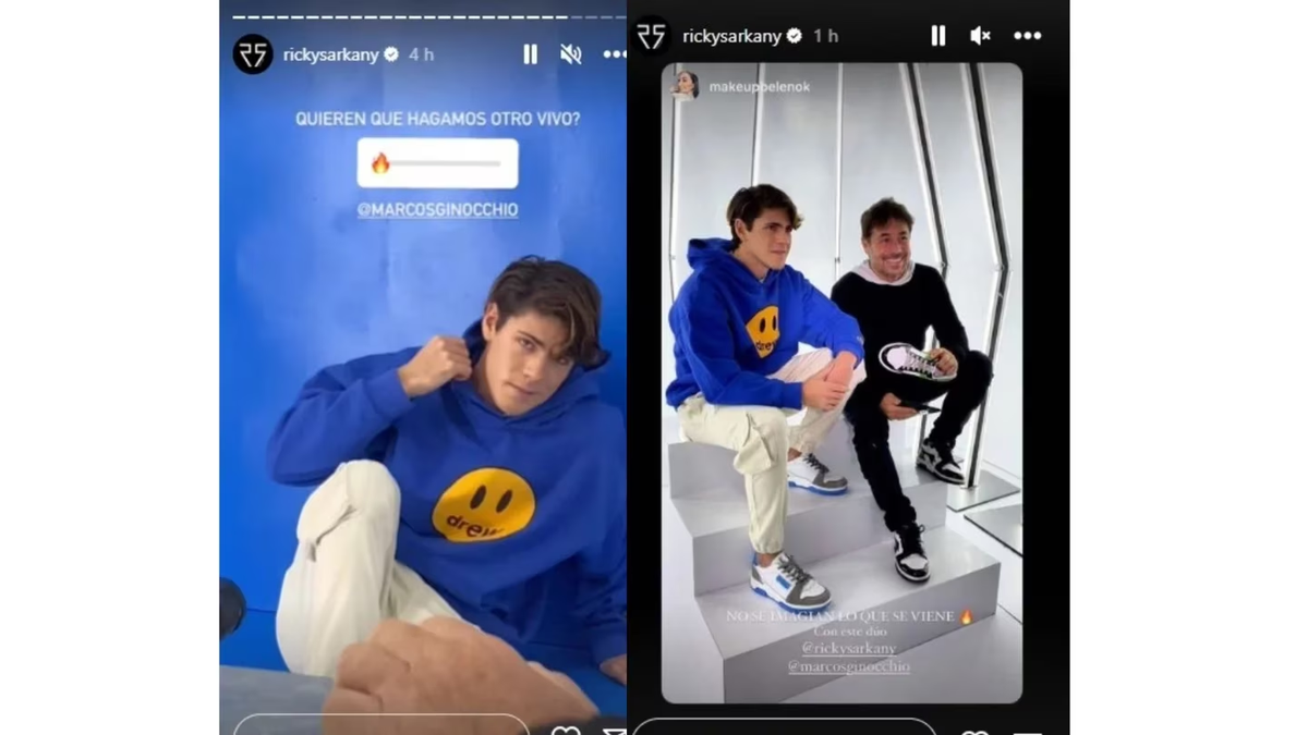 Marcos Ginocchio hizo una producción para Ricky Sarkany.