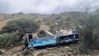 Tragedia en Bolivia: al menos 30 muertos tras la caída de un colectivo al vacío
