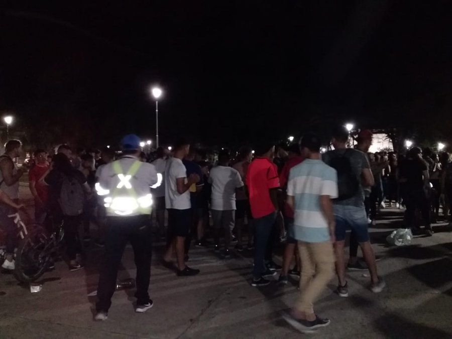 Imagen de los festejos del jueves pasado en Reconquista.