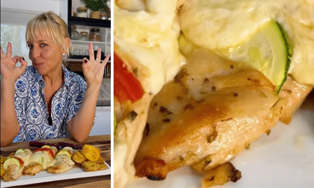 Pechugas mediterráneas con papas crispy: la receta de Jimena Monteverde para almorzar con mucho sabor Pechugas mediterráneas con papas crispy: la receta de Jimena Monteverde para almorzar con mucho sabor